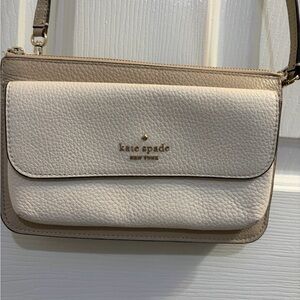 Kate Spade Beige and Cream Crossbody Bag